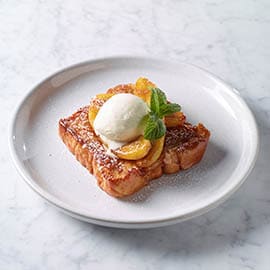 French toast, Vanilla Ice cream and caramelised banana French toast, Vanilla Ice cream and caramelised banana